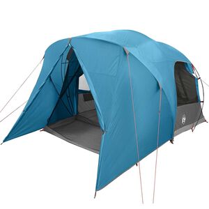 vidaXL Dome Tent 6-Person with Roof Blue 500 x 314 x 206 cm