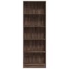 vidaXL Bookcase Brown Oak 60x24x176 cm Engineered Wood
