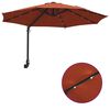 vidaXL Garden Parasol Manual Terracotta 248 x 248 x 148 cm