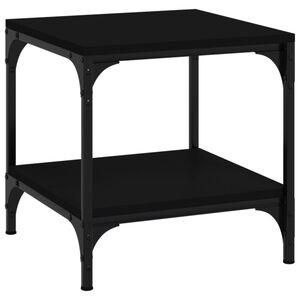 vidaXL Side Table Black 40x40x40 cm Engineered Wood