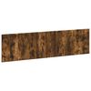 vidaXL Wall-Mounted Headboard BREDA Smoked Oak Engineered Wood