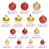 vidaXL 108 Piece Christmas Bauble Set Gold and Red