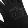 vidaXL Work Gloves 24 pcs Black 10 / XL Polyester