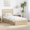 vidaXL Storage Bed with Drawer Sonoma Oak 100 x 200 cm Engineered Wood