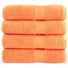 vidaXL Premium Shower Towels SOLUND 4 pcs Orange 70x140 cm 600 gsm