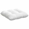vidaXL Seat Cushions 4 pcs White 45 x 45 x 12 cm Fabric