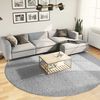 vidaXL Shaggy Rug PAMPLONA High Pile Modern Grey &Oslash; 280 cm