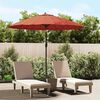 vidaXL Garden Parasol with Aluminium Pole 270 cm Terracotta