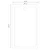 Rectangular ABS Shower Base Tray White 70 x 120 cm