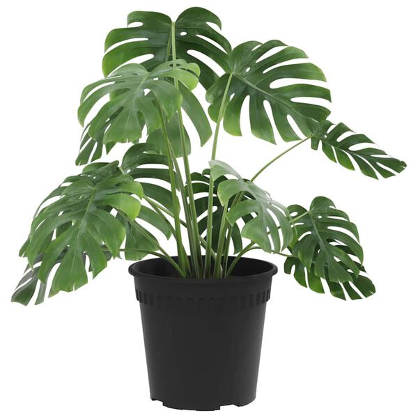 vidaXL Round Flower Pot 24 pcs Black &Oslash; 17 x 14 cm Plastic