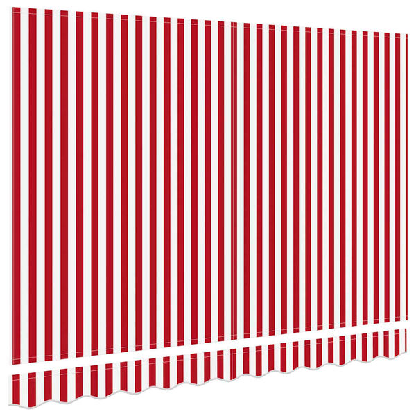 vidaXL Awning Replacement Fabric Red and White 280 x 195 cm Polyester