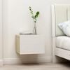 vidaXL Bedside Cabinets 2 pcs White and Sonoma Oak 40x30x30 cm Engineered Wood