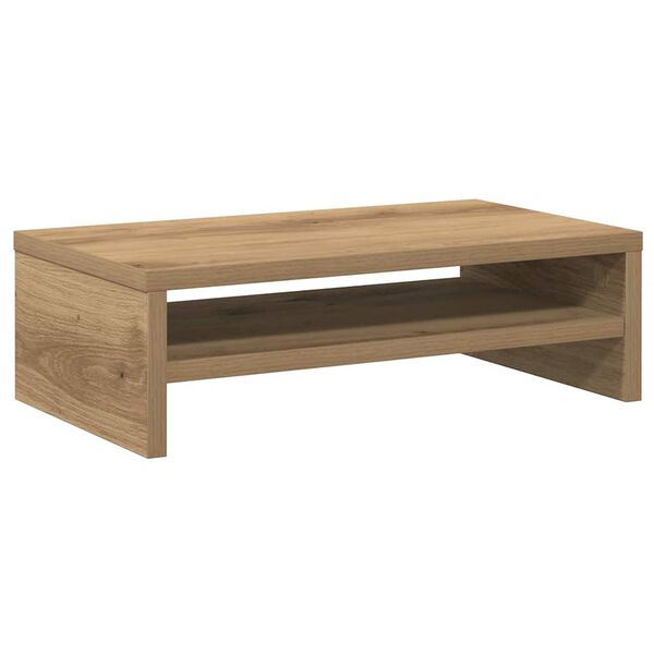 vidaXL Monitor Stand Artisan Oak 42x24x13 cm Engineered Wood