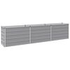 vidaXL Raised Garden Bed Grey 240 x 40 x 55 cm cold-rolled steel