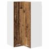 vidaXL Hanging Cabinet Old Wood and White 57 x 57 x 100 cm