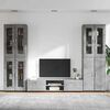 vidaXL TV Cabinet Set with Drawer Concrete Grey Engineered Wood
