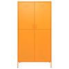 vidaXL Wardrobe Mustard Yellow 90x50x180 cm Steel