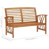 vidaXL 5 Piece Garden Lounge Set Solid Acacia Wood
