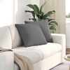vidaXL Sofa Pillows 2 pcs Dark Grey 50 x 50 cm Fabric
