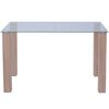 vidaXL Dining Table Glass 120x60x75 cm