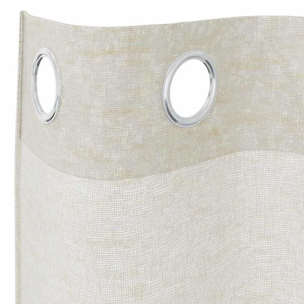 vidaXL Voile Curtain with Curtains 2 pcs Cream 260 x 140 cm Polyester