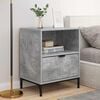 vidaXL Bedside Cabinet with Drawer 2 pcs Concrete grey 49 x 36 x 61 cm