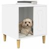 vidaXL Dog House Gloss White 44 x 42 x 49 cm Engineered Wood