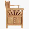 vidaXL Bench with Storage Brown 228 x 60 x 90 cm Solid Teak Wood