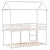 vidaXL Bunk Bed without Mattress White 75x190 cm Small Single Solid Wood Pine