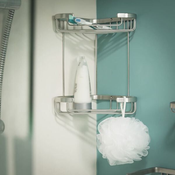 Tiger Corner Shower Caddy Exquisit Silver 489620942