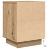 vidaXL Bedside Cabinets with LED Lights&nbsp;2 pcs Artisan Oak 38x34x50 cm