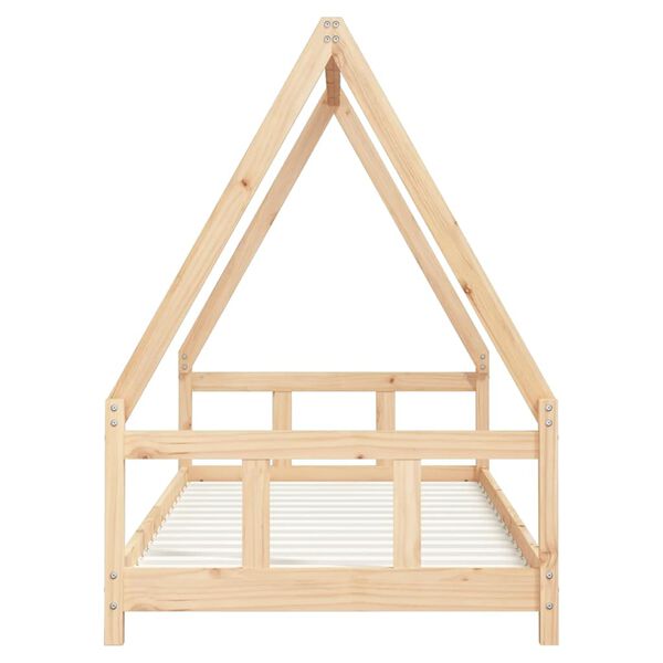 vidaXL Kids Bed Frame 90x200 cm Solid Wood Pine