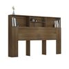 vidaXL Headboard Cabinet Brown Oak 160x19x103.5 cm