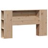 vidaXL Bookcase Bed without Mattress 140x200cm Solid Wood Pine