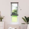vidaXL Window Blind with Curtains Manual Black Aluminium