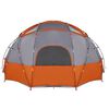 vidaXL Camping Tent Grey and orange 475 x 475 x 235 cm Polyester