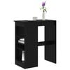 vidaXL Bar Table Black Oak 90 x 47.5 x 103.5 cm Engineered Wood