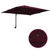 vidaXL Garden Parasol Bordeaux Red 248.5 x 247.5 x 160 cm