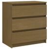 vidaXL Bedside Cabinets 2 pcs Honey Brown 60x36x64 cm Solid Pinewood