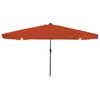 vidaXL Garden Parasol Terracotta 395 x 395 x 245 cm Polyester