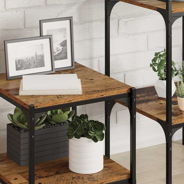 vidaXL Bookshelf Board 4 pcs Brown 40 x 40 x 1.5 cm Engineered Wood