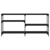 vidaXL Console Table Black 160x29x75 cm Engineered Wood