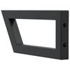 vidaXL Shelf Brackets for Washbasin 2 pcs Black Trapezium Steel