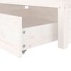 vidaXL Bed Frame without Mattress with Drawers White 90x200 cm (814935+814985)