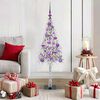 vidaXL Christmas Tree with 150 LEDs White 120 cm PE and Steel