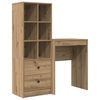 vidaXL Desk Artisan Oak 105.5 x 34 x 127 cm 2 pcs