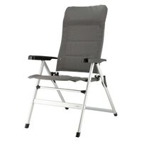 Travellife Luxury Foldable Camping Chair Ancona Comfort Dark Grey