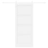 vidaXL Sliding Door ORKDAL White 83 x 202 cm Solid Pine Wood