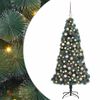 vidaXL Artificial Pre-lit Christmas Tree with Ball Set Green 120 cm