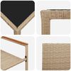 vidaXL Garden Dining Set 5 pcs Beige Poly Rattan